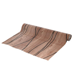 Kuber Industries Wooden Design PVC Wardrobe Kitchen Drawer Shelf Mat,5 Mtr (Brown) - CTKTC032158