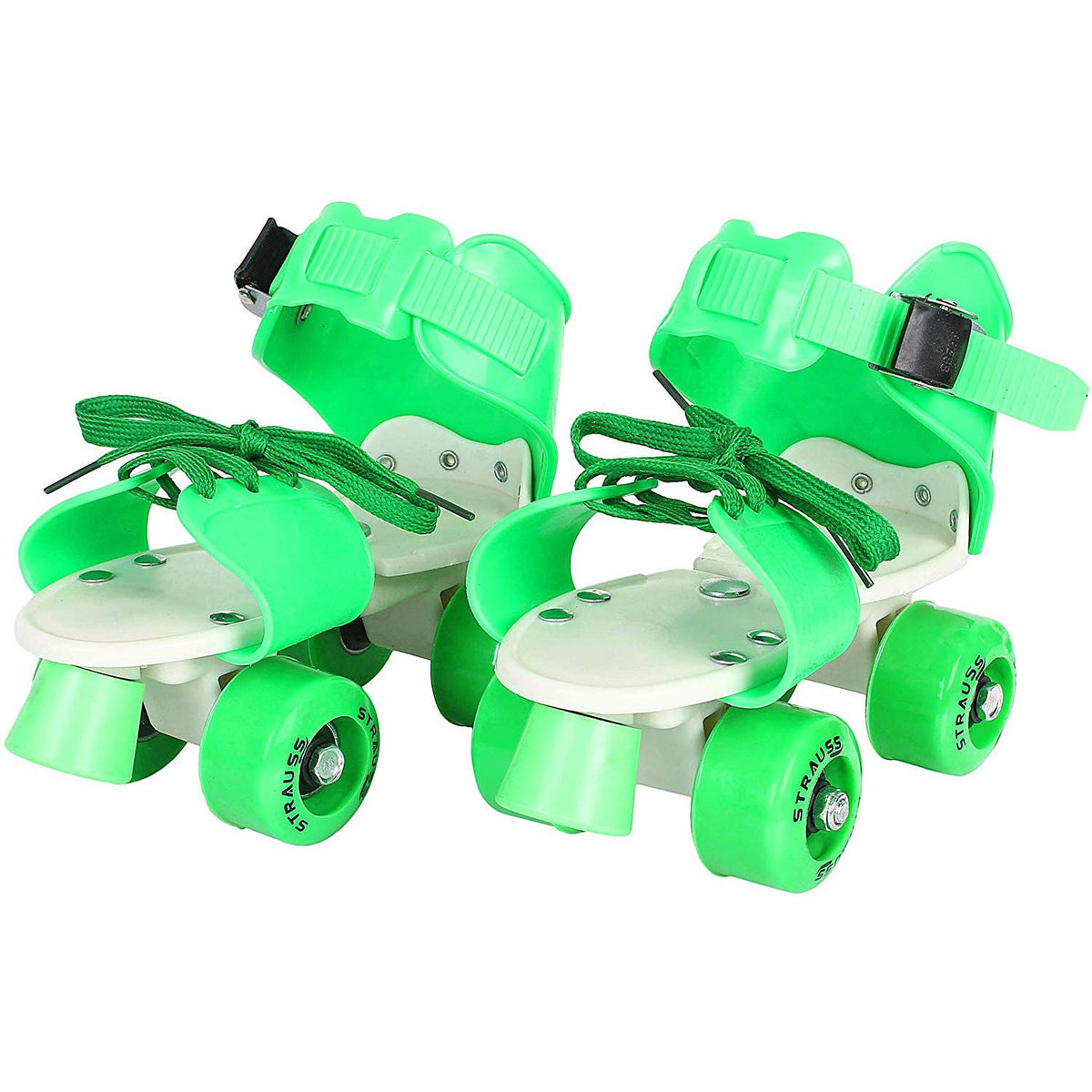 Strauss Kids Roller Skates, 5-11 Years, (Green)