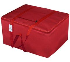 Kuber Industries Rexine Jumbo Attachi Bag Travel Handbag Storage Carrying Bag, Blanket Cover, Duffle, Travel Multi-Purpose Bag (Red) CTKTC134718, pack of 1