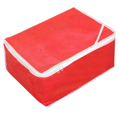 Heart Home Non Woven Petticoat Cover Wardrobe Organiser Clothes Storage Bag (Red)-HS_38_HEARTH21685