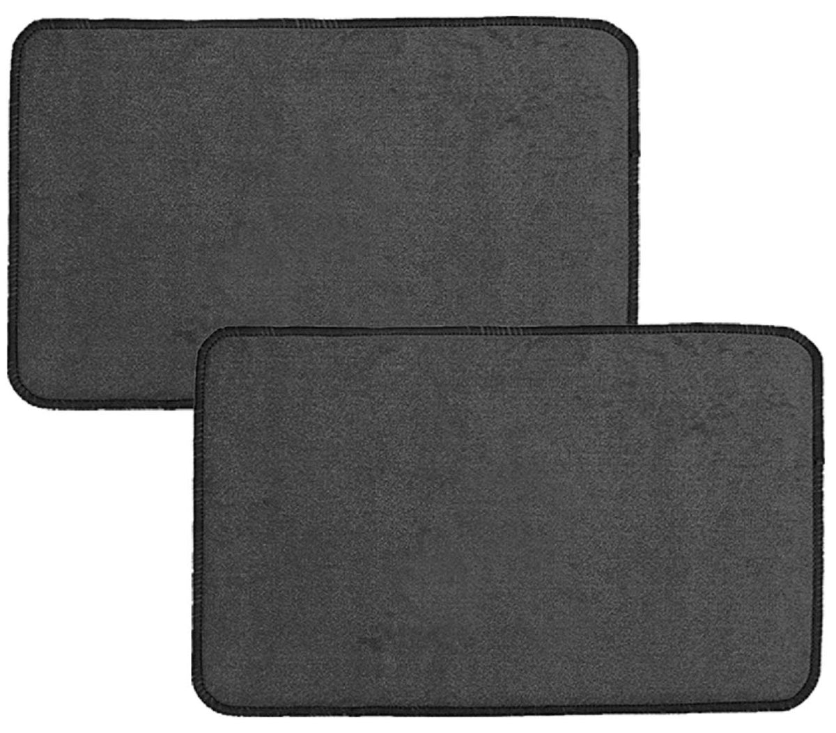 Kuber Industries Microfiber Anti Slip Door Mat (Grey, 22"x14") 2 Pieces