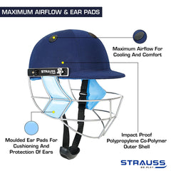 Cricket Helmet | Edition: Step One | Size: Boys | Age: 8-10yrs | Steel Grill