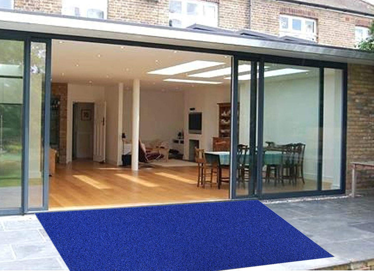 Kuber Industries Rubber 1 Piece Floor Mat Door Mat 2x8 Feet (Sky Blue), CTKTC13620