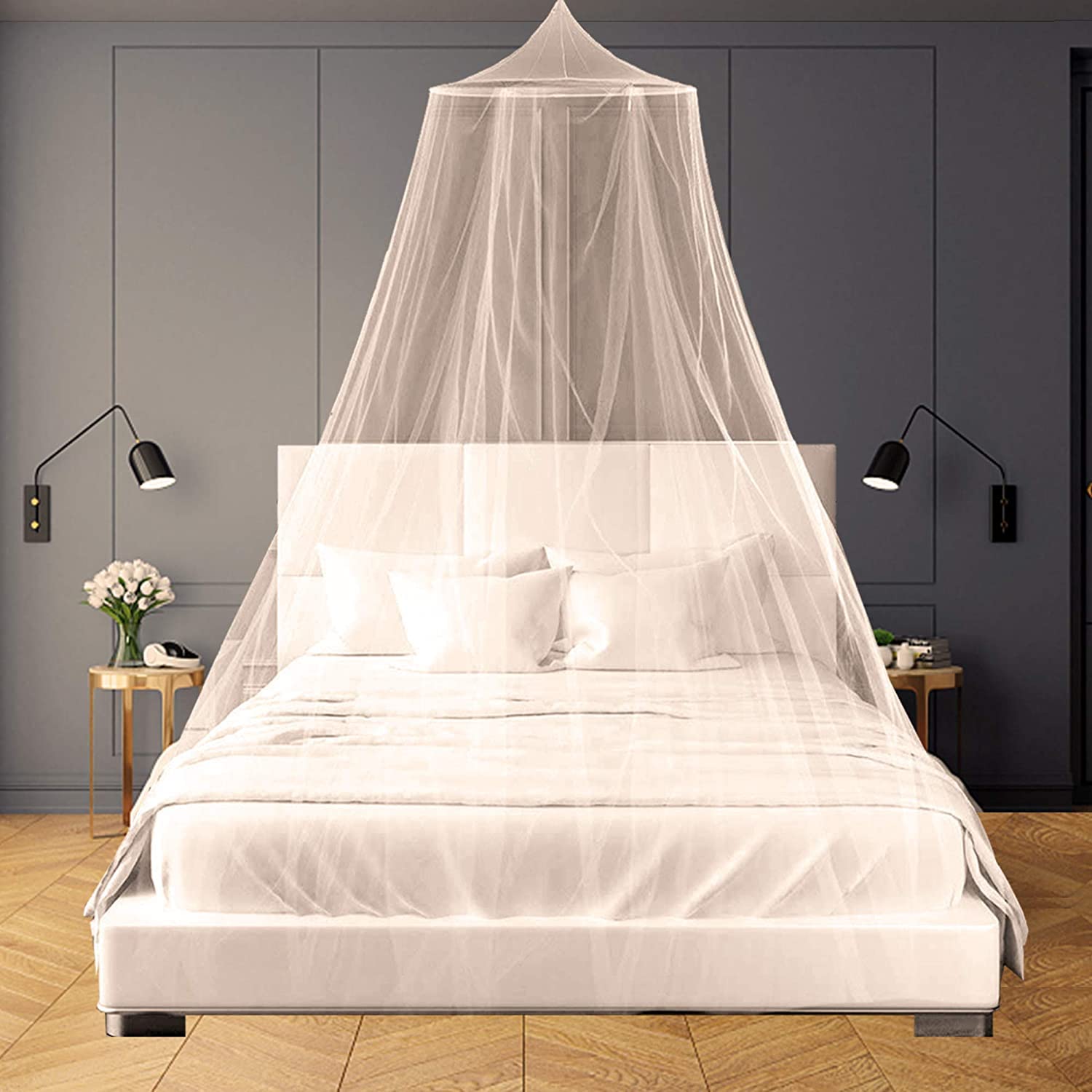 Classic Mosquito Net Polyester Adults Washable Jacquard Round ceiling  hanging net for Double, King size, Queen Size Bed (60*285*1200) Mosquito Net  Price in India - Buy Classic Mosquito Net Polyester Adults Washable