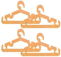Kuber Industries Plastic 20 Pieces Baby Hanger Set for Wardrobe (Peach) -CTKTC039437 Peach Pack of 20