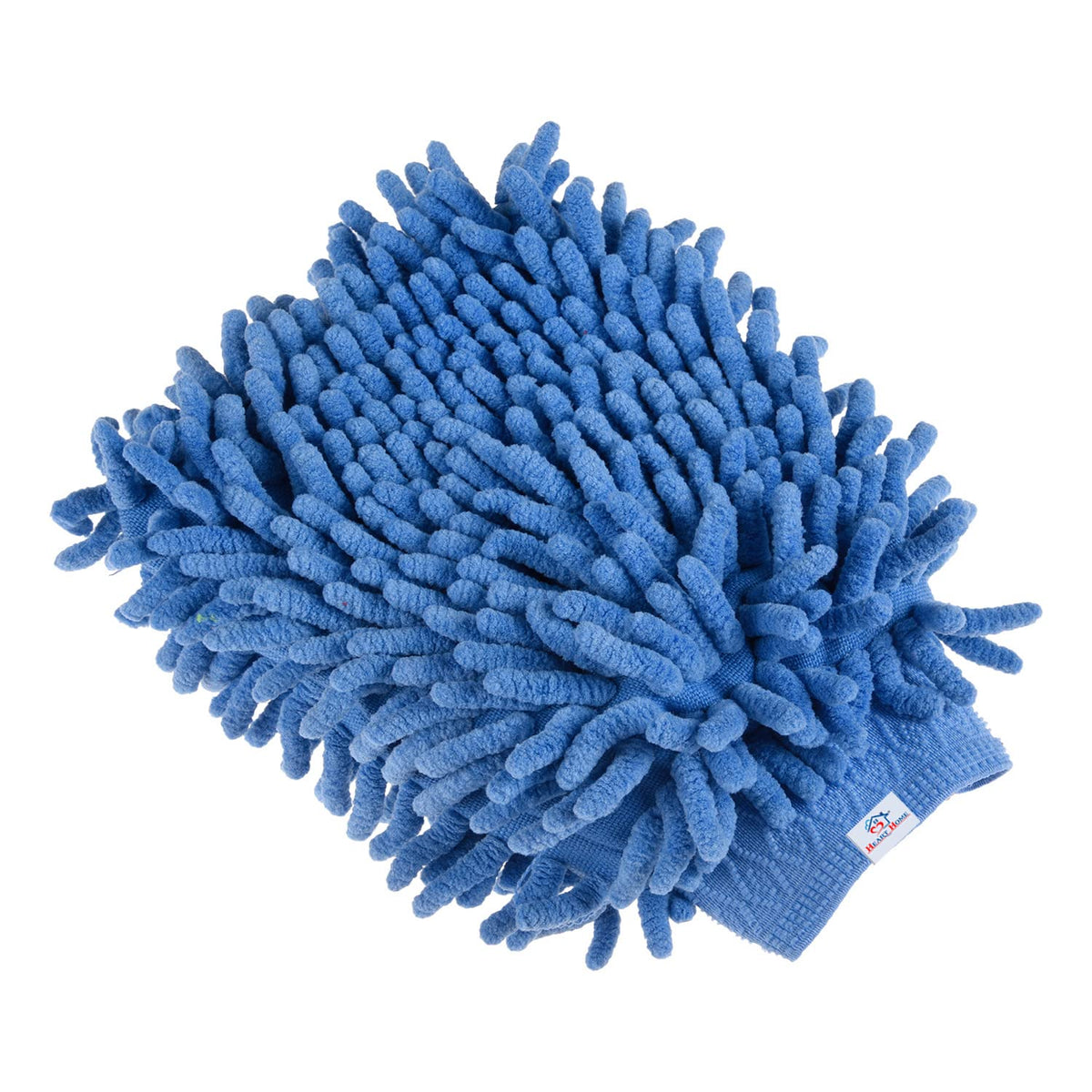 Heart Home Chenille Mitts|Microfiber Cleaning Gloves|Inside Waterproof Cloth Gloves|100 Gram Weighted Hand Duster|Hand Chenille Gloves for Car|Glass (Blue)