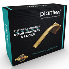 Plantex Door Lock Two PIS 7 Inch Handle Lock for Door 3 Keys/Mortise Lock for Home Office Hotel (Satin Black & Matt Finish)