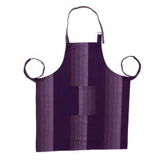 Kuber Industries Kitchen Linen Set|Cotton Glove,Pot Holder & Kitchen Towel|Adjustable Buckle Stain Resistant Cooking Kitchen Apron for Men,Women (Purple)