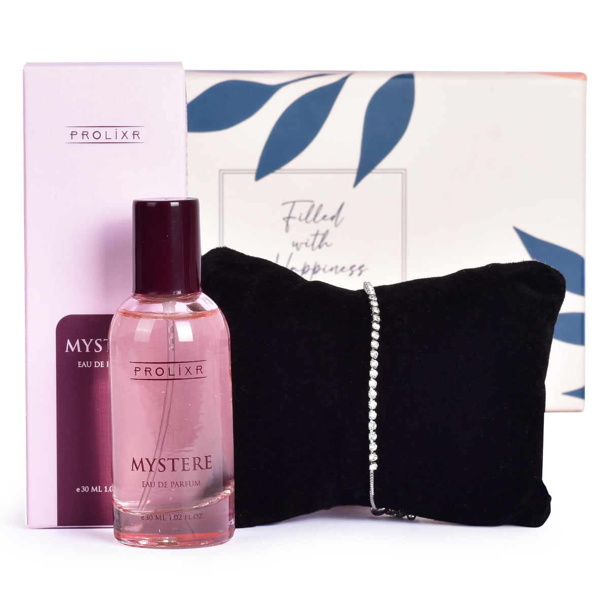 Gleevers Valentine Gift for Girlfriend | Perfume & Bracelet Set (Perfume + Rose Gold Bracelet)