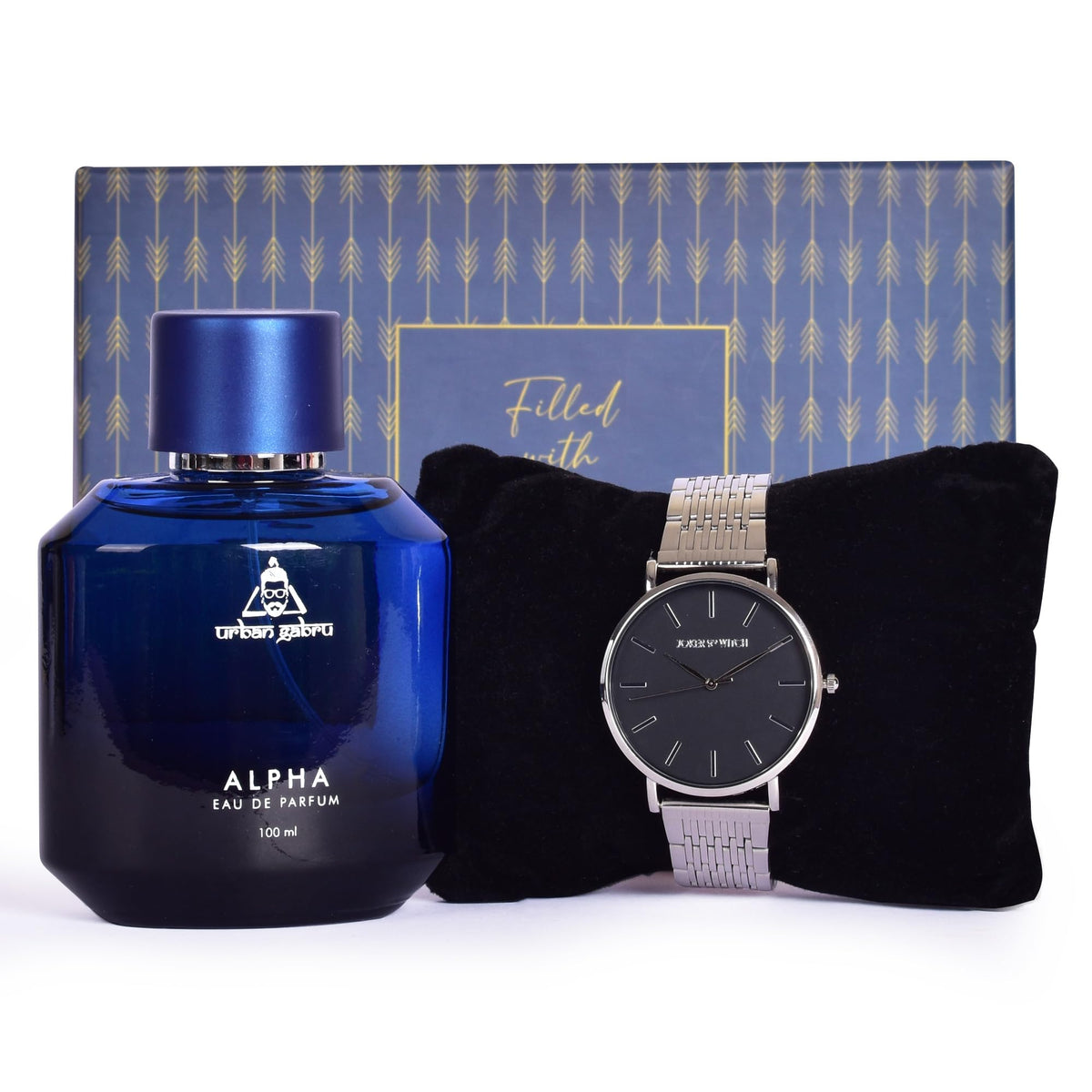 Gleevers Gift Set for Men|Gift Box pack of 2 with Perfume(100 ml) & Joker and Witch Watches for Men| Birthday Gift, Anniversary Gift, Valentine Gift, Christmas Gift, Secret Santa Gifts