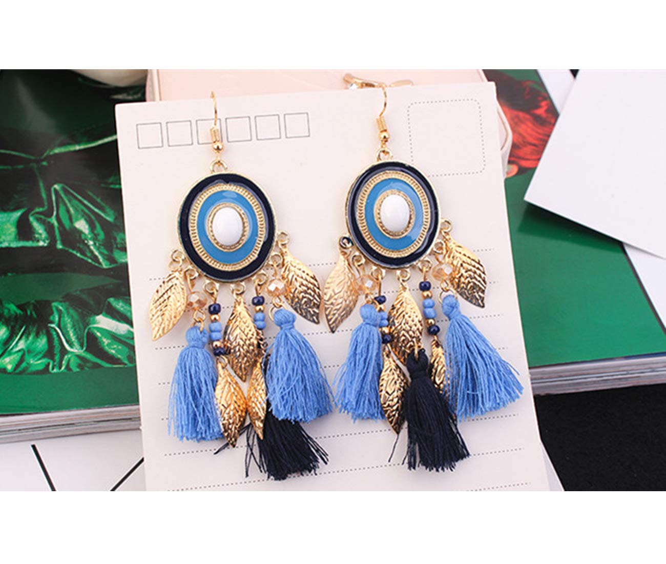 Yellow Tassel Earrings for Women | Colorful Layered Tassle 3 Tier Bohemian  Earrings | Dangle Drop Earrings for Girls Gifts - Walmart.com