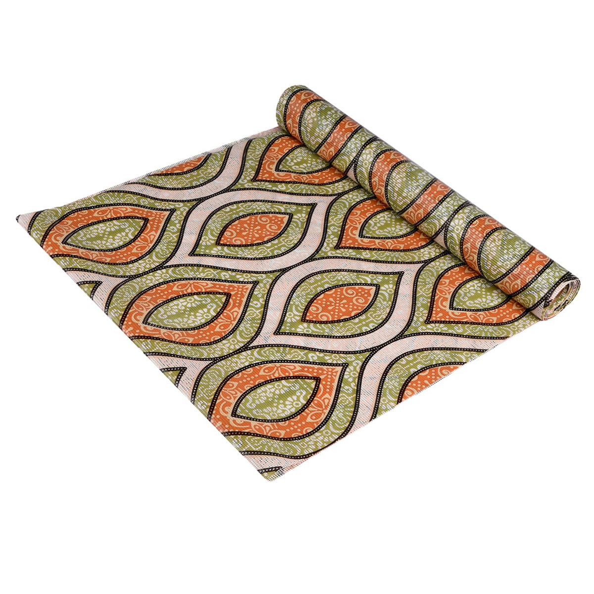 Kuber Industries Shelf Liner | Kitchen Cabinet Shelf Protector | Kitchen Liners for Cabinets and Drawers | Drawer Liner Mat | Zig Zag Gripper Shelf Liner Roll | Cabinet Mat | 3 MTR | Green