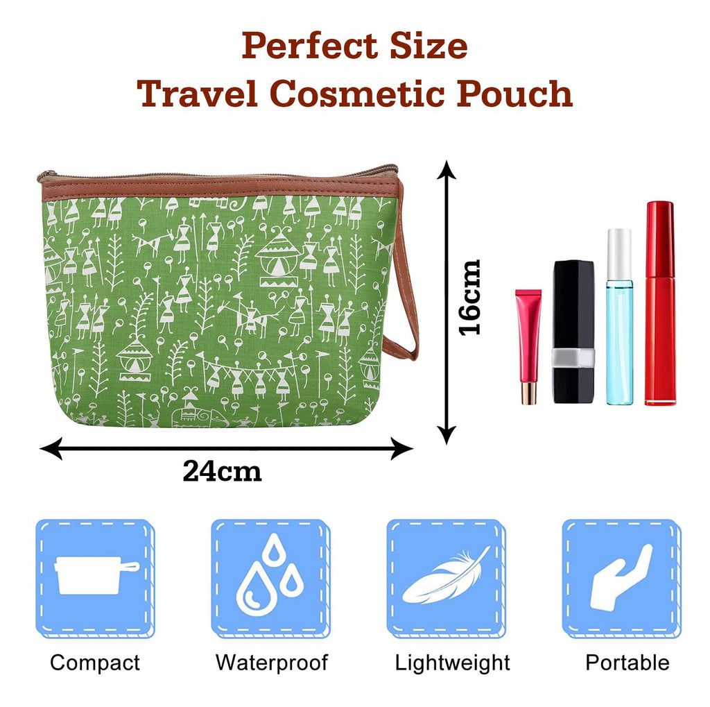 Kuber Industries Toiletry Pouch|Warli Print Travel Cosmetic ...