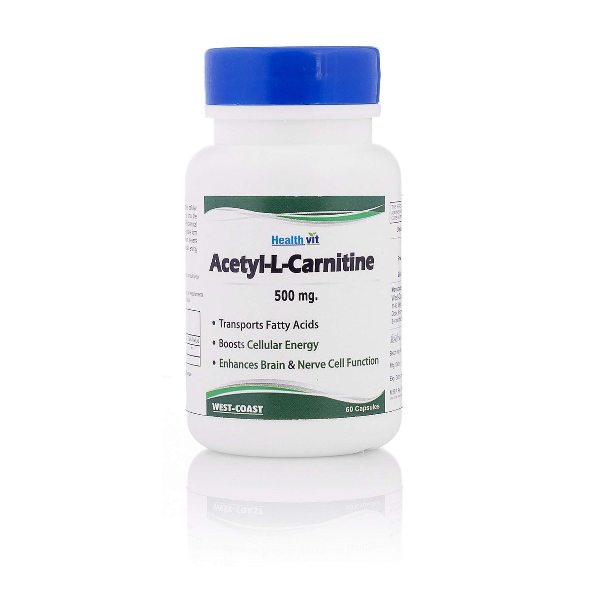 Healthvit Acetyl-L-Carnitine 500mg 60 Capsules …