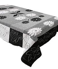 Kuber Industries Luxurious 4 Seater Cotton Center Table Cover/Table Cloth|Rose Printed & Premium Cotton|Size 100 x 150 x 1 CM (Black)