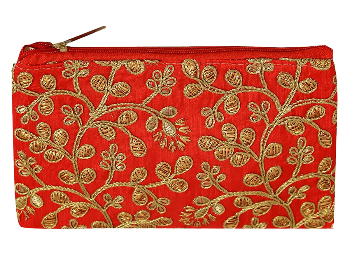 Kuber Industries Embroidery Women Hand Purse