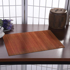 Kuber Industries Placemats Table Mats|PVC Washable Place Mats|Linning Design & Dining Kitchen Restaurant Table (Set of 6, Brown, Polyvinyl Chloride)