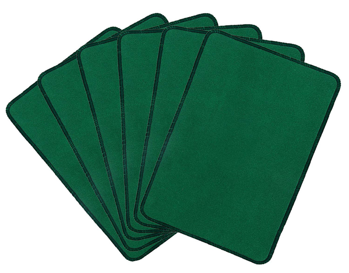 Kuber Industries Microfiber Anti Slip 6 Pieces Door Mat 22"x14", Green - CTKTC21903