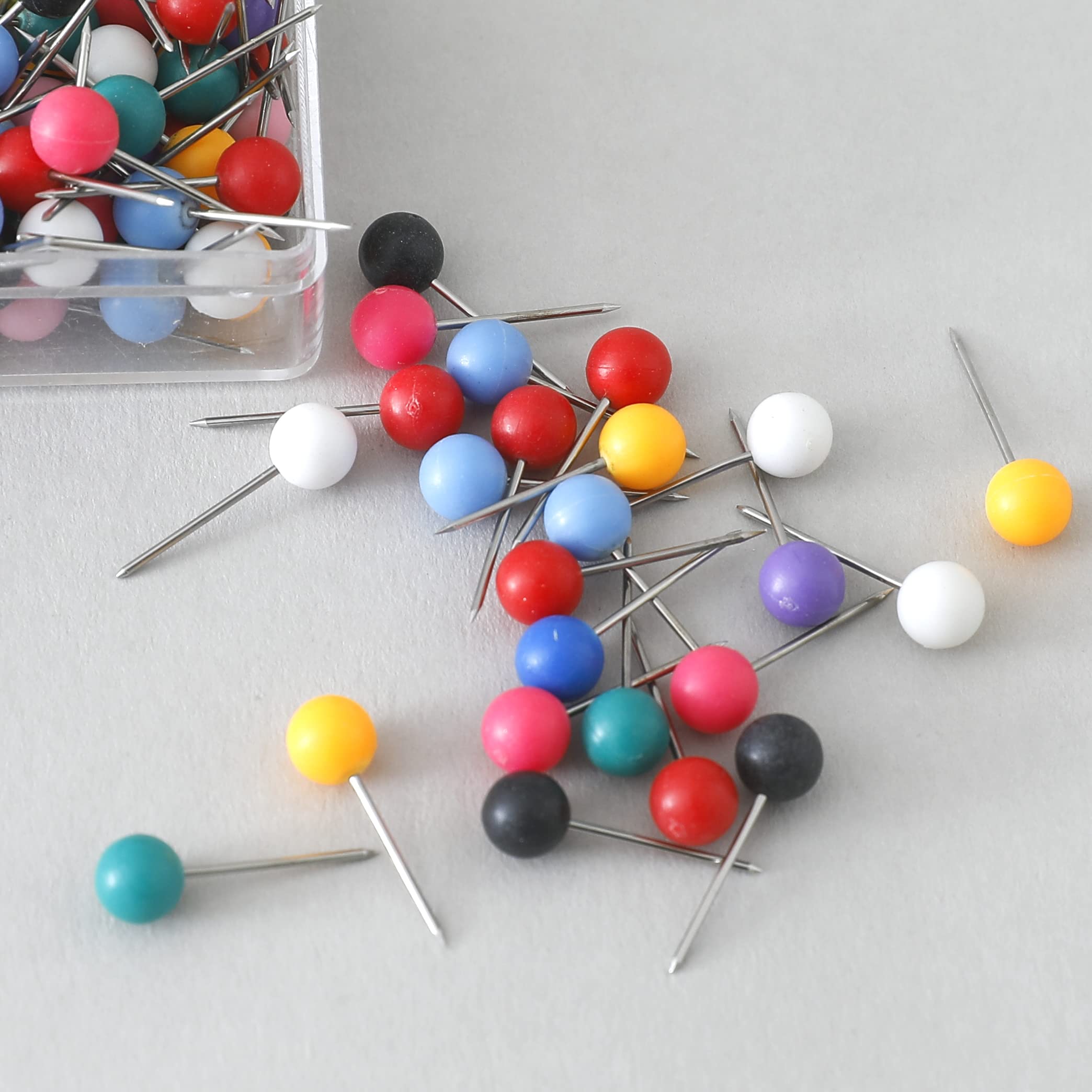 Kuber IndustriesSolid color Push Pins Tacks|Heavy-Duty Notice Board Pins|"100" (Multi)