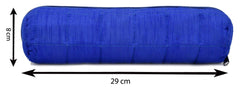 Kuber Industries Cotton Watch Case,Bangle Box/Wrist Watch Holder/Watch Organizer/Bracelet Pouch Zip Top Watch Case With One Roll (Blue)-Kubmart16103, Pack of 1