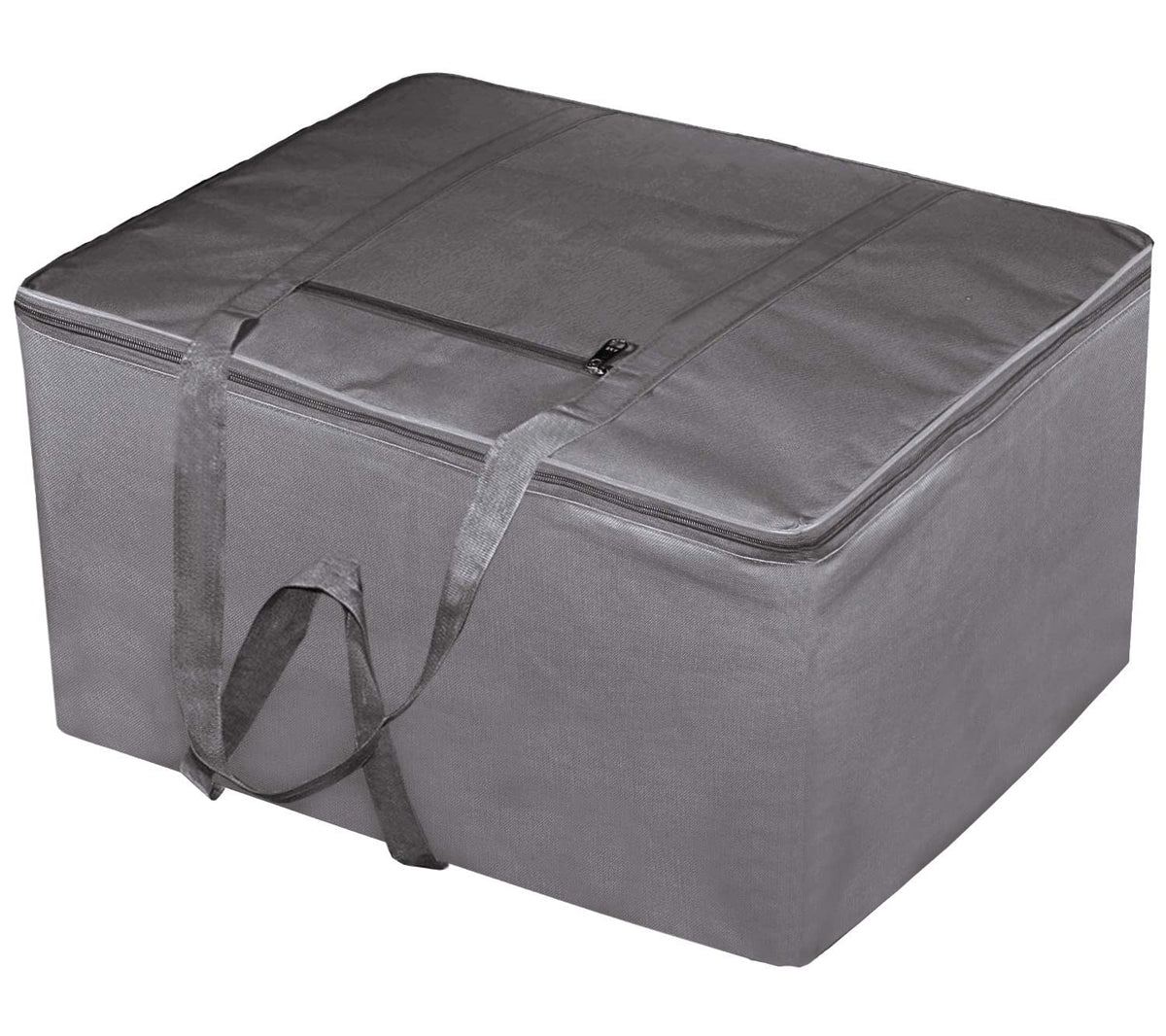 Kuber Industries Large Moisture Proof Wardrobe Organizer Storage Bag For Clothes With Zipper Closure and Handle (Grey)-HS43KUBMART26669