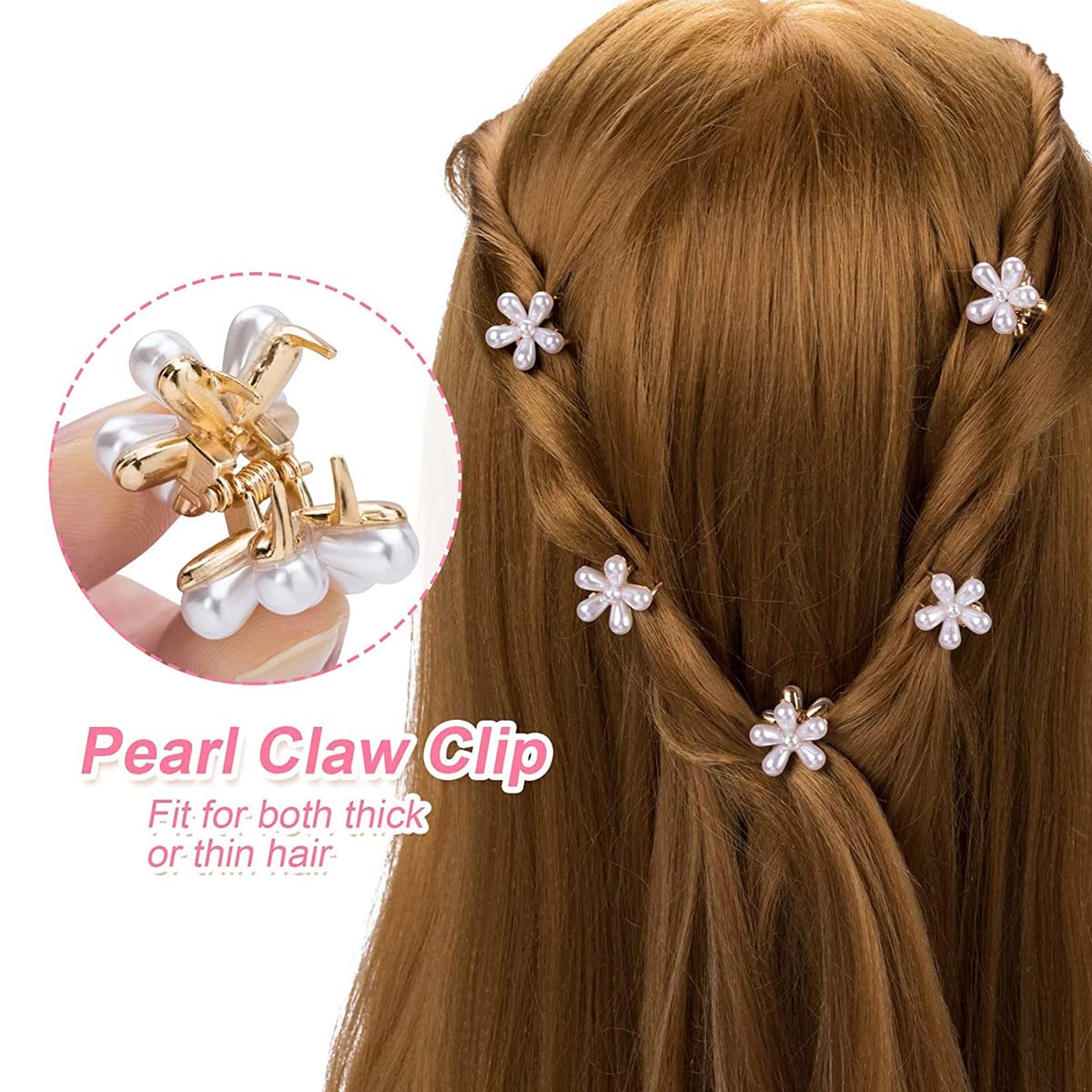12 Pcs Mini Pearl Hair Clips, Small Claw Clips, Sweet Artificial Bangs Clips  Decorative Hair Accessories For Women Girls Leekous | Fruugo TR