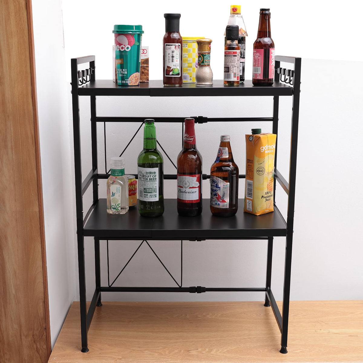 USHA SHRIRAM Kitchen Shelf | 3 Tier | Wall Mounted Kitchen Storage