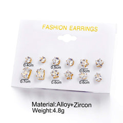 Yellow Chimes 6 and 9 Pairs Assorted Multiple Stud Earrings Big Hoop Tassel Drop Pearl Earrings for Women and Girls (Stud And Chandbali Combo Earring)