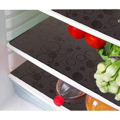 Kuber Industries Circle Design 6 Piece PVC Refrigerator Drawer Mat Set - Brown - CTKTC22365, Standard (CTKTC022365)
