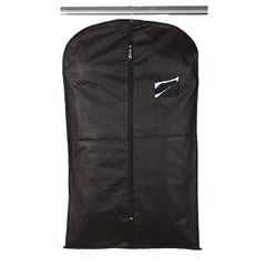 Kuber Industries Non Woven 2 Pieces Men’s & Kids Hanging Coat Blazer Suit Cloth Cover- Big & Small (Black) -NEWTC5883