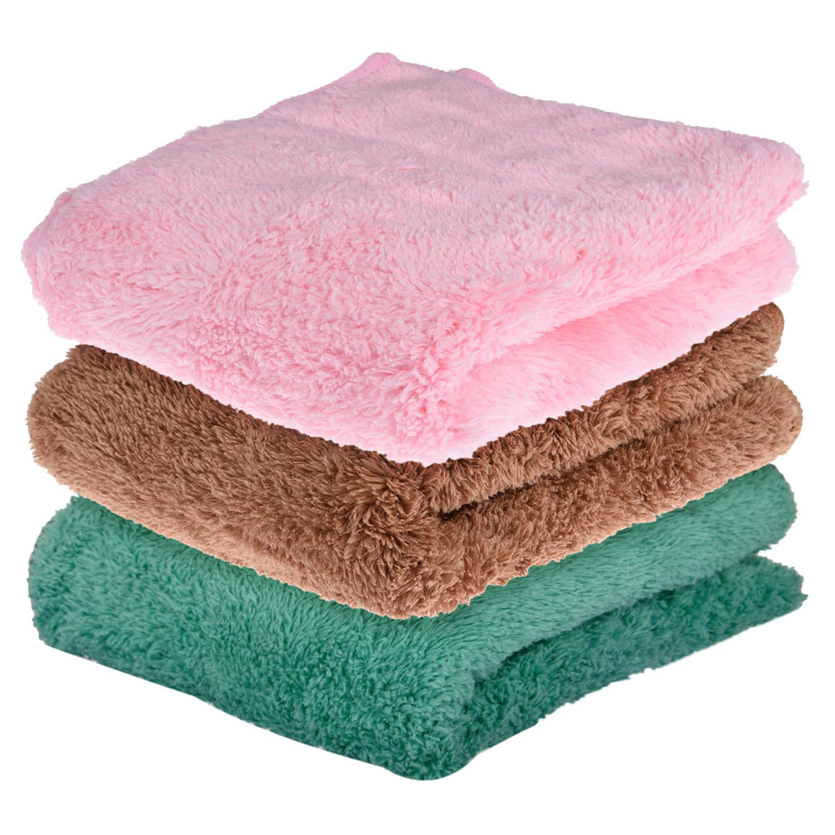 Kuber Industries Cleaning Towel | Reusable Cleaning Cloths for Kitchen | Duster Towel for Home Cleaning | 350 GSM Cleaning Cloth Towel for Car | Bike | 30x60 | Pack of 3 | Multi