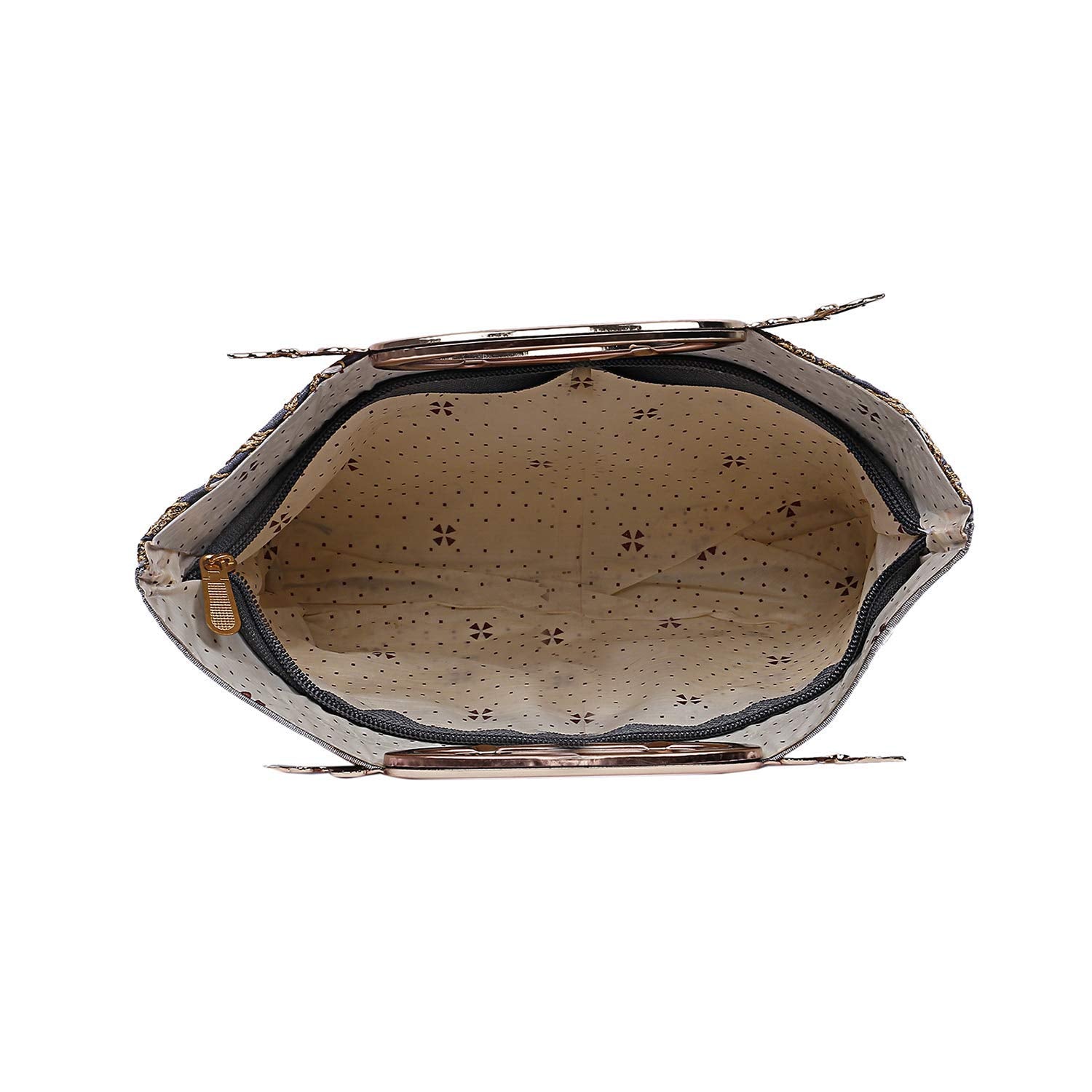 Heart Home Women's Silk Clutch Handbag (Grey) - CTHH11276