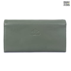 The Clownfish Gracy Collection Womens Wallet Clutch Ladies Purse with Multiple Card Slots (Olive Green) Gracy Olive Green