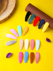 Melbees by Yellow Chimes Hair Clips for Girls Kids Hair Clip Hair Accessories for Girls Baby's 18 Pcs Fabric Multicolor Snap Hair Clips Tic Tac Clips Hairclips for kids Baby Teens & Toddlers