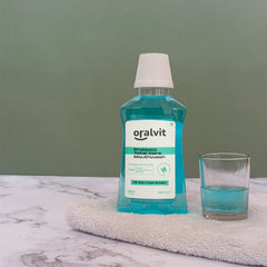 Oralvit Probiotic Total Care Mouthwash with Mild Mint | No Alcohol, No Burning Sensation, No Artificial Flavour | For Men & Women – 300ml