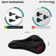Silicone Gel Cycle Seat Cover |Cycle Saddle Cover|Cycle Seat Cushion (Pack of 2)