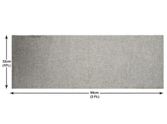 Kuber Industries Jute Table Runner for Home Décor 36" x 12" (Grey)