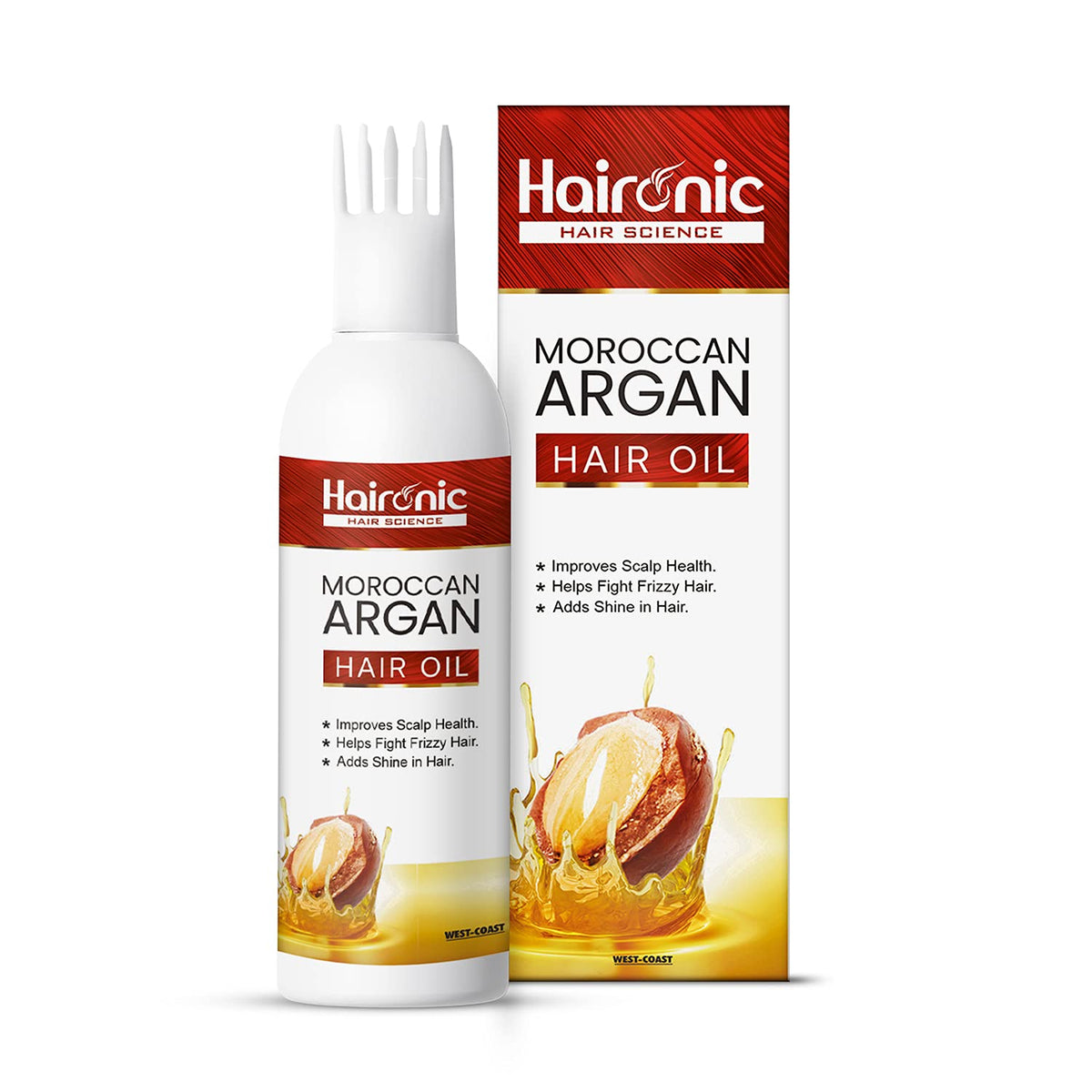 Haironic Hair Science Moroccan Argan Hair Oil | Growth for Dry and Damaged Hair | Suitable for All Hair Types - 100ml (Pack of 3)
