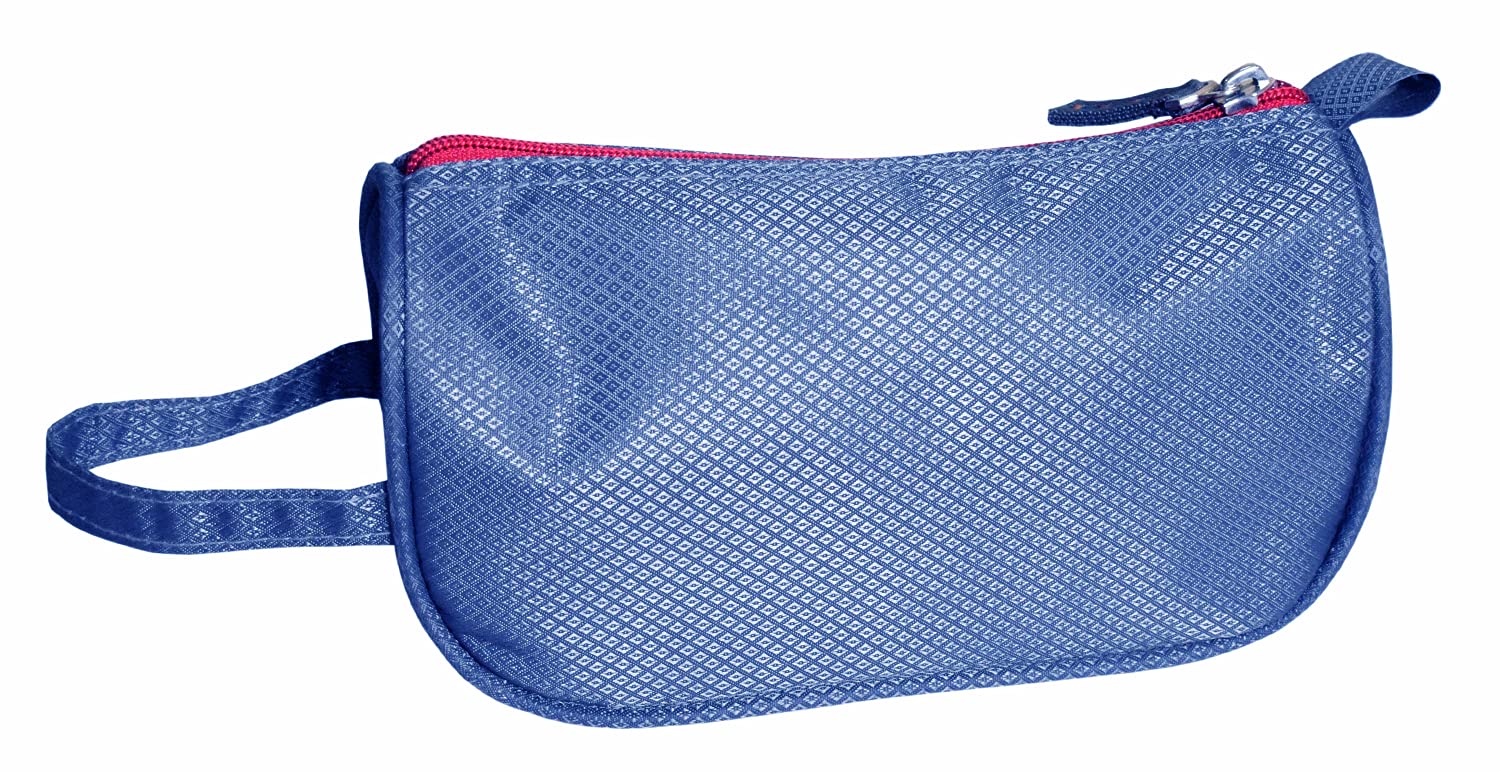 Kuber Industries Portable Lightweight Rexien Travel Toiletry Bag Shaving Kit with Carrying Strap (Blue)