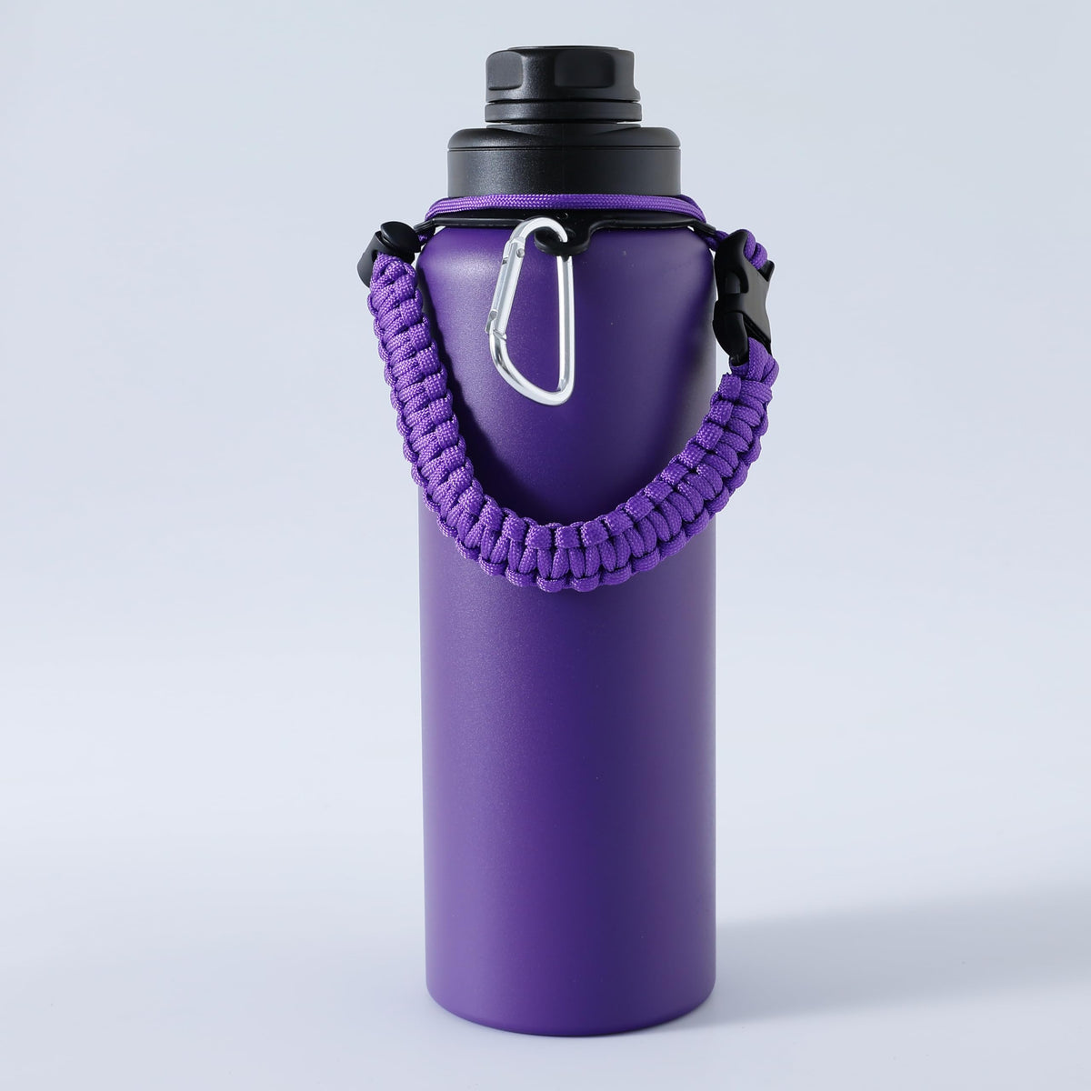 UMAI Stainless Steel Water Bottle (1200 ml) |Vacuum Insulated Flask Water Bottles with Rope and Carabiner for Outdoor Adventures, Fitness Activities, Daily Commute (Purple)