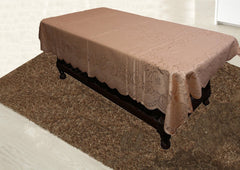 Kuber Industries Cotton 4 Seater Centre Table Cover - Brown,CenterVA3556_4