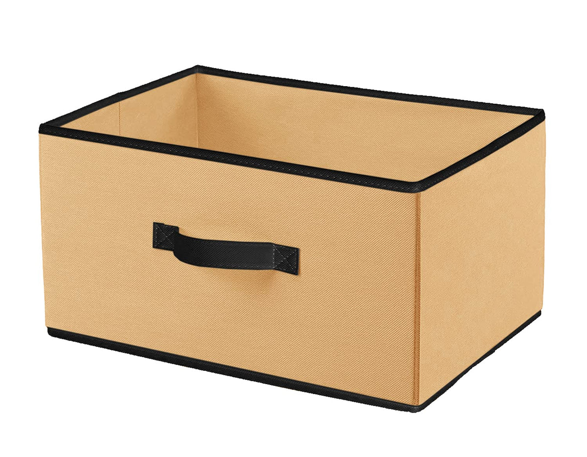 Kuber Industries Multipurposes Rectangular Flodable Storage Box, Drawer Storage and Cloth Organizer (Brown)-HS40KUBMART23902, Pack of 1