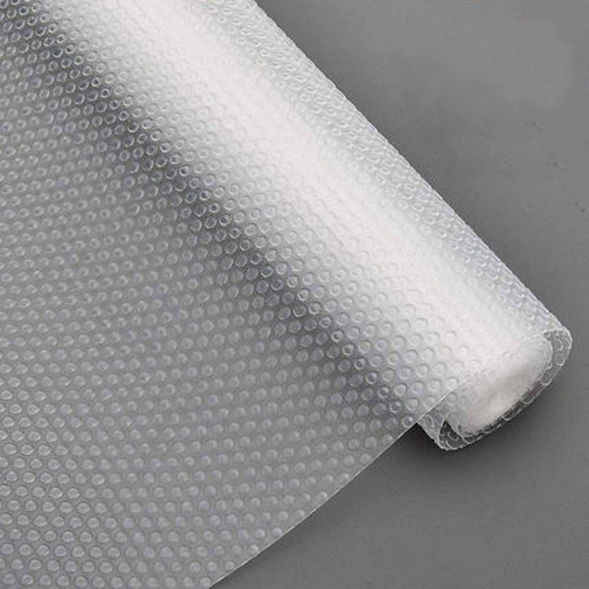 Kuber Industries Duty Diamond Non-Slip Drawer Liner Cabinet Mat|1.5 MTR Roll & Easy to Cut|Size 150 x 30 CM (White)- (KUBMART011931), Polyvinyl Chloride