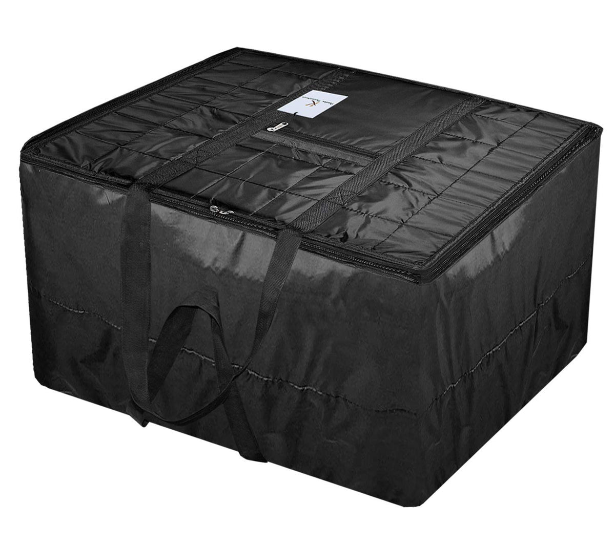 Kuber Industries Medium Size Travel Duffle Bag|Underbed Storage Bag|Blanket cover|Clothes Bags (Black)