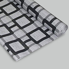 Kuber Industries PVC Checkered Design Wardrobe Kitchen Drawer Cupboard Cabinet Shelf Mat, Shelf Liner (10 Mtr, Grey)-KUBMART03006,Polyvinyl Chloride