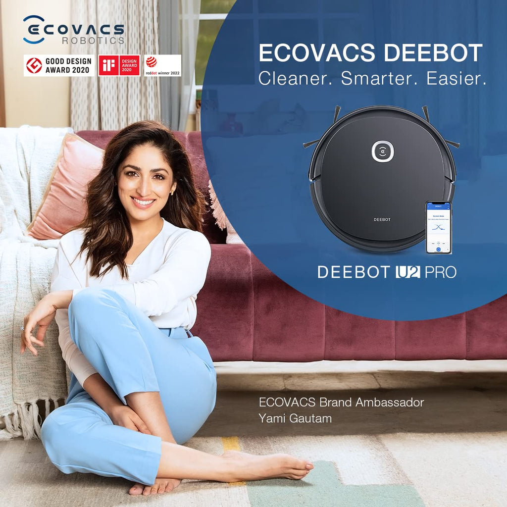 ECOVACS DEEBOT U2 PRO 2in1 Robotic Vacuum Cleaner with Mopping