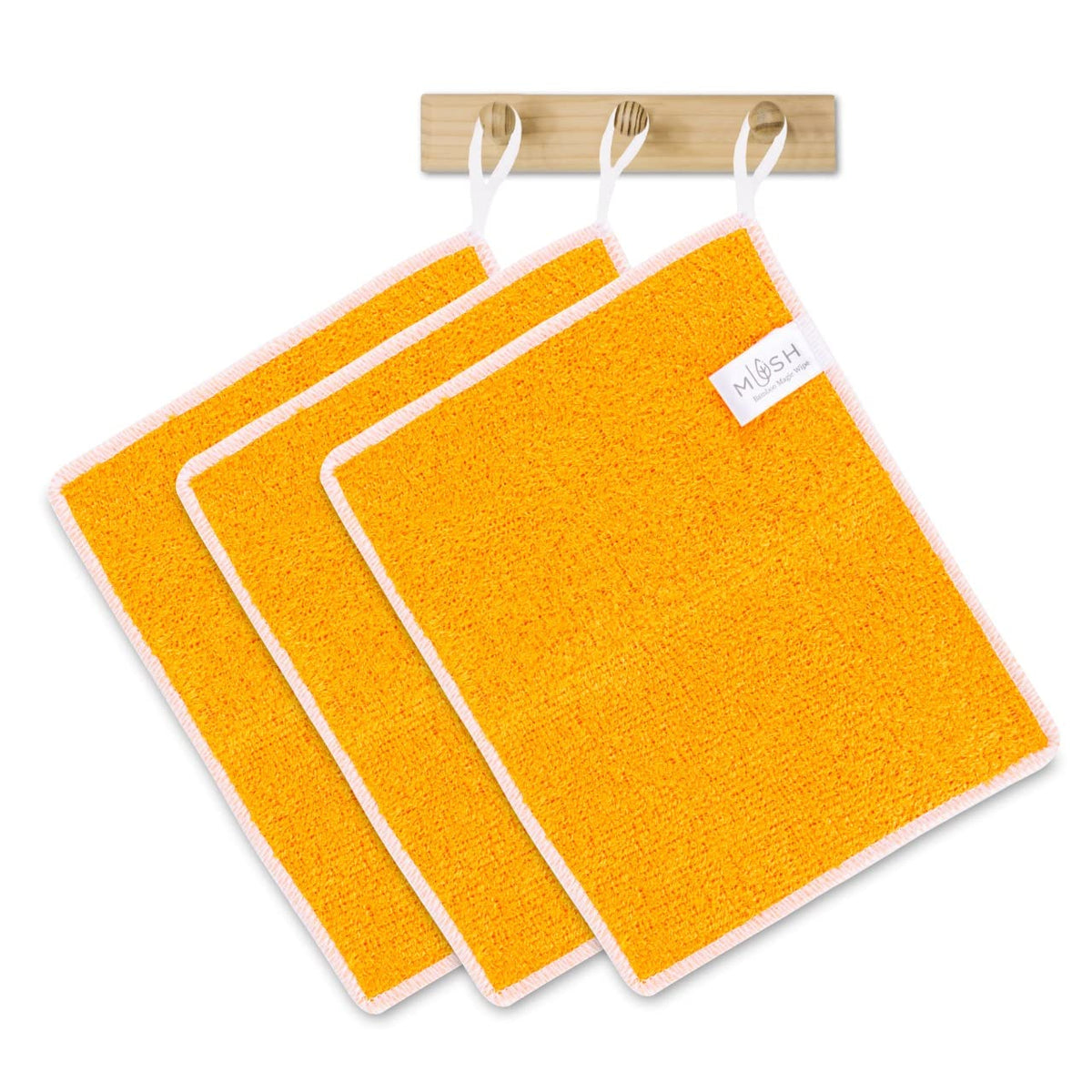 Mush Bamboo Super Absorbent, Anti Odor, Lint and Streak Free Reusable Cleaning Towel- Multipurpose Wash Cloth for Kitchen, Car, Windows, Glass, Utensils, Furniture.