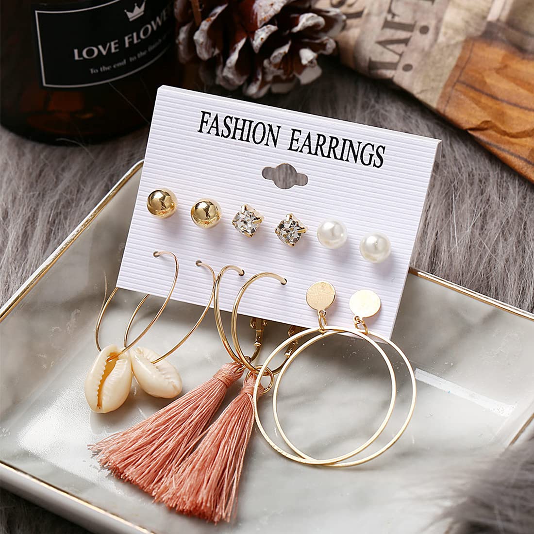 Buy JEWELZ Latest Fashion Gold Plated Big Round Design Dangle Bali Earrings  | Shoppers Stop