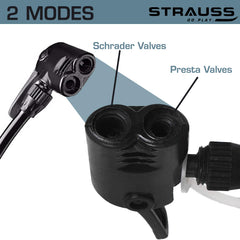 Strauss Bicycle Air Pump, (Black)