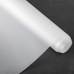 Kuber Industries Multipurpose, Waterproof, Super Strong, Anti Slip Diamond Textured Mat/Sheet for Kitchen Drawer, Cupboard Shelf, Fridge, Bathroom Shelves Liner-45X500 cm (5 Mtr,White)-KUBMART11720